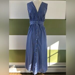 Blue & White Stripe Maxi